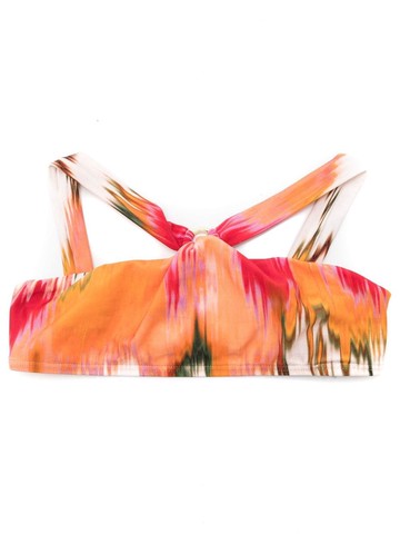 Lenny Niemeyer - Sutia Alto Argola halterneck bikini top - kids - Spandex/Elastane/Polyamide - 8 yrs - Orange
