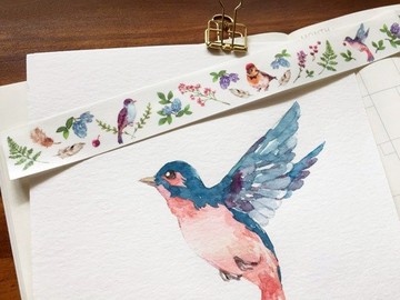 Atelier Hanu / Flower & Bird 花鳥紙膠帶