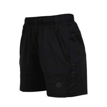 FIRESTAR 女冰感彈性運動短褲-慢跑 路跑 反光 5分褲 CL629-10 黑炫彩
