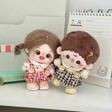 臺灣出貨 10cm娃衣 10公分棉花娃娃衣服 可愛套裝 娃娃換裝 揹帶褲棉花娃娃 娃娃配飾 娃娃配件 娃娃裝