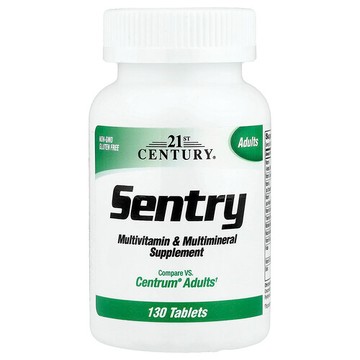 21st Century, Sentry，成年人多維生素與多礦物質補充劑，130 片