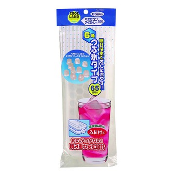 珍珠金屬 六邊形冰模具 附蓋 Cool Land  26.5 x 9 x 3.5cm  白色  1個