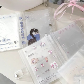 台灣出貨-批發供應按扣迷你拍立得插入式PP相冊 名片冊 3寸5寸 3寸小卡00