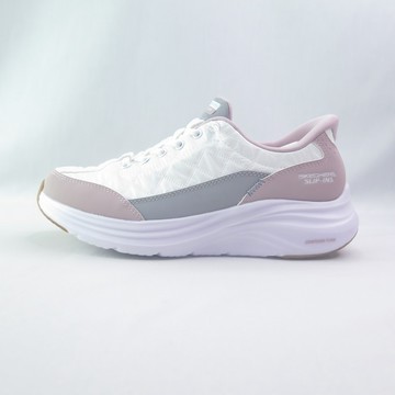 SKECHERS 150404WWLV 女休閒鞋 Contour Foam 寬楦 瞬穿 白/薰衣草【iSport愛運動】