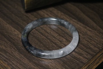 黑髮晶手鐲有天然水晶招財鐲子禮盒裝