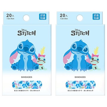 ONEDER 旺達棉品 星際寶貝史迪奇系列貼繃  7.2 x 1.9cm  20片  2盒