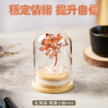 【GOODTIME】  紅瑪瑙開運招財水晶樹mini 水晶擺飾 小禮物 淨化能量 免費刻字 開運納福 生日禮物 交換禮物