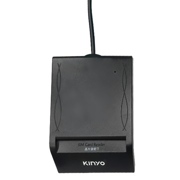 Kinyo 晶片讀卡機 65 x 16 x 84mm 線長1.2m  KCR-6152  黑色  1個