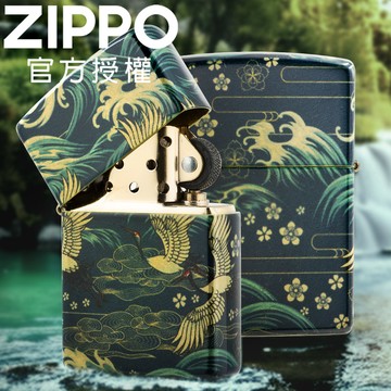 ZIPPO ASIIAN BIRD DESIGN 瑞鶴越海防風打火機