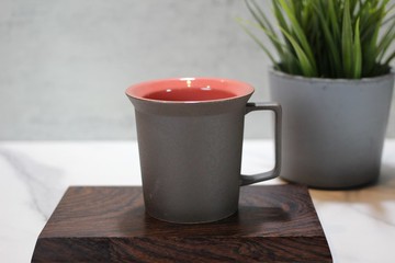 【送禮好物】240ml 雙色 方韻杯 自然釉文創 台灣鶯歌製