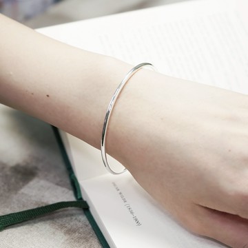 ART64 清新圓線 O型手環 純銀手環 女生手環