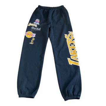 NBA Mitchell & Ness 洛杉機 湖人隊 Lakers 羊毛 Fleece 冠軍 刺繡 長褲 籃球褲