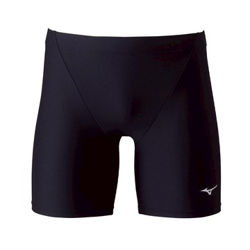 MIZUNO BASIC 男款四角泳褲 黑 短泳褲 游泳 平口泳褲 N2MBDA0109 【樂買網】