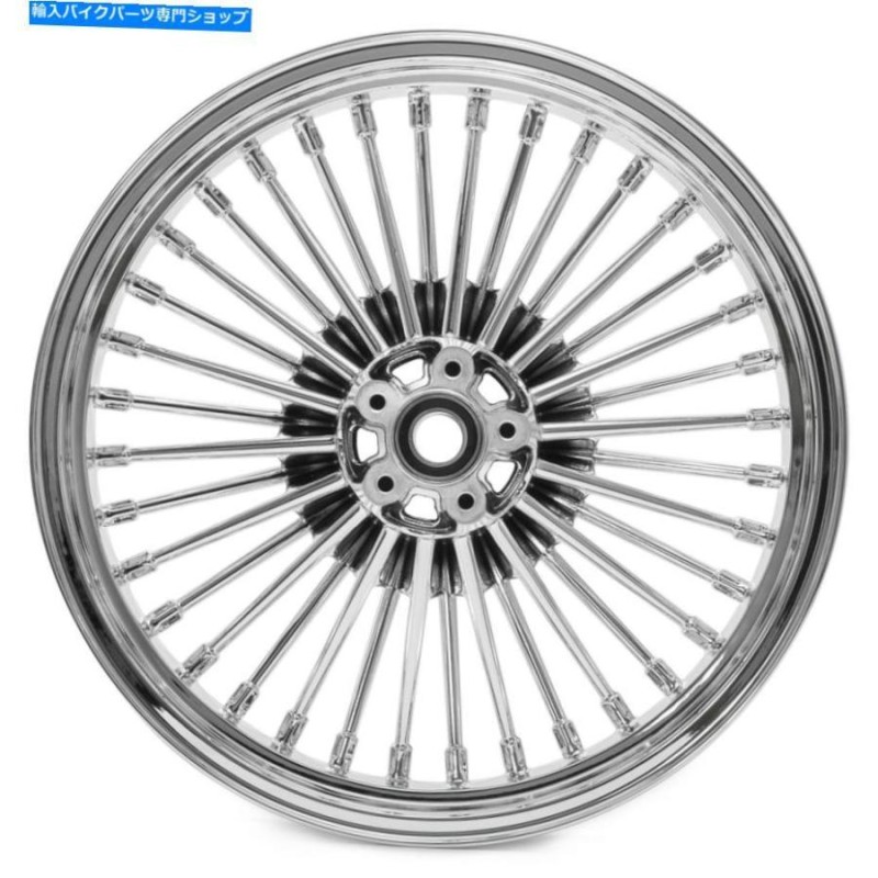 クロームパーツ ハーレーソフトファットボーイヘリテージデラックスFLSTC FXSTのための脂肪スポークリアホイール18x3.5 Fat Spoke  Rear Wheel 18x3.5 | LINEショッピング