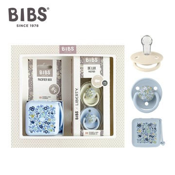 【BIBS】丹麥 BIBSxLiberty印花系列禮盒組(贈祝福小卡&手提袋) 新生兒禮盒 彌月禮盒