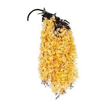 【dayneeds】仿真花藝-丁香花(7色可選)(5支/入)黃色