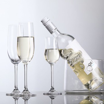 家用甜酒高腳杯郁金香杯水晶玻璃香檳杯氣泡酒酒杯高腳杯倒掛杯架