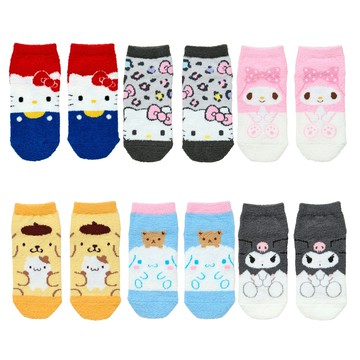 真愛日本 三麗鷗 保暖 毛絨 襪子 短襪 kitty 美樂蒂 大耳狗 庫洛米 人魚漢頓 帕洽狗 運動襪 厚襪子 卡通襪 KD93