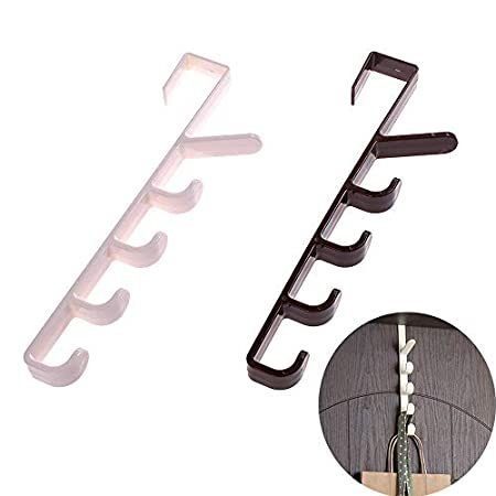 NUOMI Set of Over The Door Hooks Hangers Plastic Hanging Racks Organize