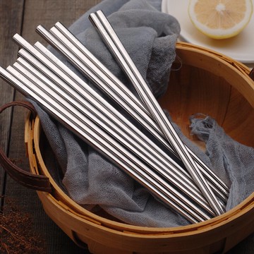 304不銹鋼筷子防滑不發霉高檔家用 家庭裝精致中式筷子套裝餐具