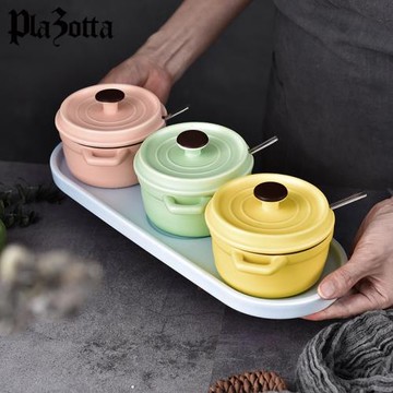 德國plazotta 彩色糖罐鹽罐調料罐調味瓶調料碗3件套廚房家用佐料