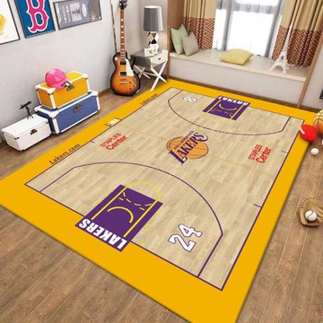 NBA勇士總冠軍籃球地毯客廳臥室床邊男生宿舍湖人隊2024庫里FMVP