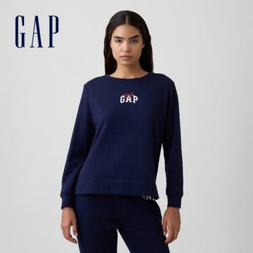 【GAP】Gap Logo休閒大學T-蝴蝶結(800444)