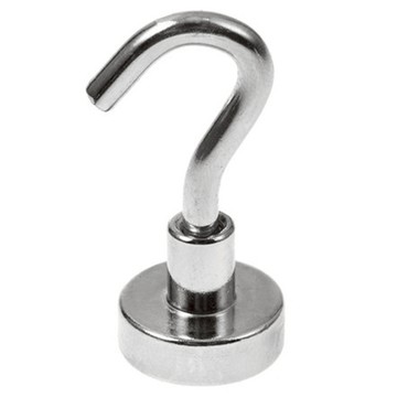 comet 簡易釹製磁吸掛勾 16mm  銀色  10個