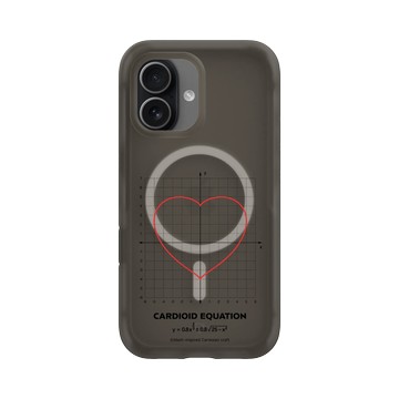iPhone 17 AirX 本質黑 - Valentine's Day Collection - 愛的方程式：心形（紅）