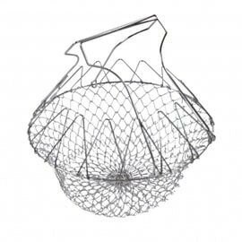 派樂 多功能304不鏽鋼炸物籃/萬用瀝水籃/瀝水盆  濾水籃 炸物網 廚師籃 油炸網 瀝水網 濾水去油 可立式好收納