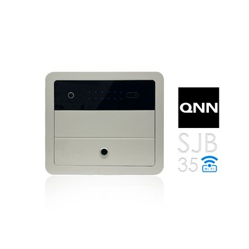 【QNN巧能】熱感應觸控指紋/密碼/鑰匙智能數位電子保險箱/櫃(SJB-35)