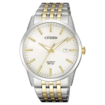 CITIZEN 星辰錶 夜光復古鋼帶錶 BI5006-81P (平行輸入)