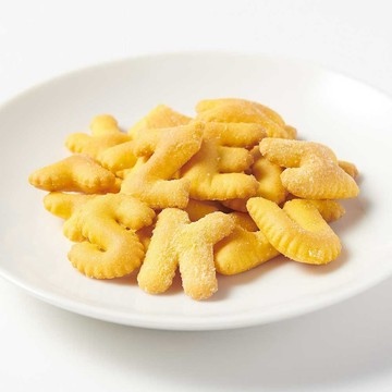 MUJI 非油炸點心 英文字母玉米餅25g