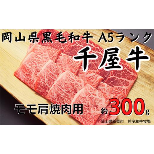 ふるさと納税 岡山県 新見市 千屋牛 モモ肩焼肉用(約300g) 牧場直送便 A5ランク