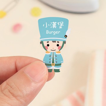 【正版原創】熨燙式 防水燙布貼-可愛士兵2/60入-燙D款