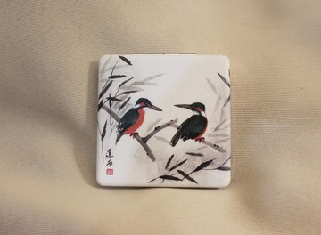 Kindness Fan Art 翠鳥皮革化妝鏡