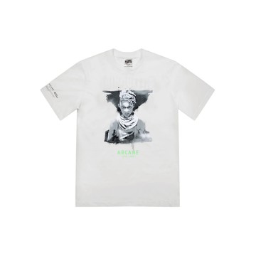 ARCANE X BBC EKKO TEE 英雄聯盟 奧術聯名短袖T恤 艾克 白