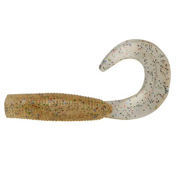 DAIWA 軟蟲 BaitJunkie GRUB BLOODWORM UV 2.5吋  棕色 + 白色  1個