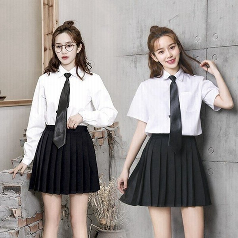 女子高生 高校生 制服 コスプレ大きいサイズ プリーツスカート リボン 3点セット 半袖 長袖 レディース Jk セーラー服 コスチューム ネクタイ 通販 Lineポイント最大get Lineショッピング