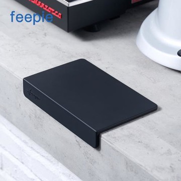 feepie防滑硅膠壓粉墊 直角桌面平整防滑墊 咖啡手柄墊吧臺粉錘墊