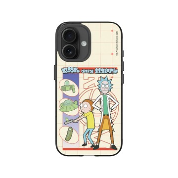 iPhone 16 Clear (相機按鈕) 酷墨灰 - 瑞克和莫蒂 Rick and Morty - 瑞克和莫蒂-最堅強的船員