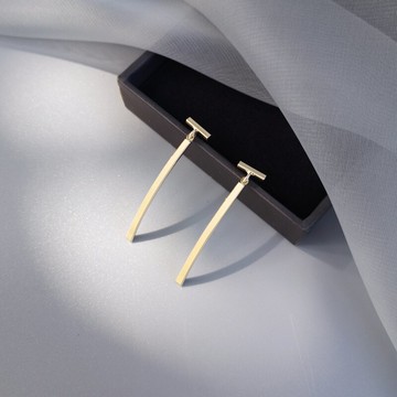 新款潮耳環女流蘇高級感小眾法式耳釘韓國氣質長款網紅耳墜1入