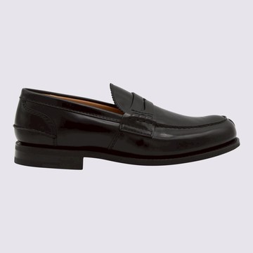 Church'S Black Leather Loafers