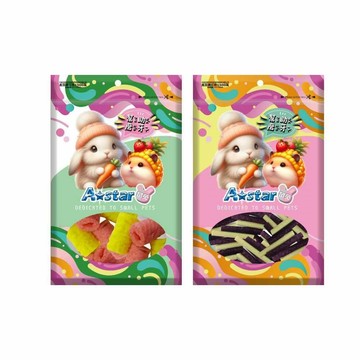 兔鼠主食糧 鼠兔磨牙點心 50~80g/袋 兩袋組