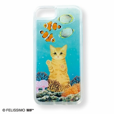 おいしそうだニャー 水槽をのぞく猫のリキッドスマホケース 茶トラ フェリシモ Felissimo 通販 Lineポイント最大10 0 Get Lineショッピング