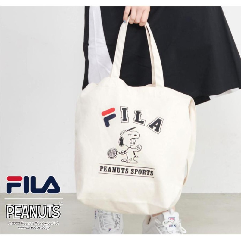 フィラ FILA スヌーピー SNOOPY コラボ トートバッグ 2way