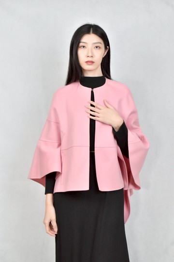 (F) valentino粉色披肩外套