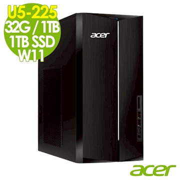 Acer 宏碁 Aspire TC-1860 家用電腦 (U5-225/32G/1TB+1TB SSD/300W/W11)