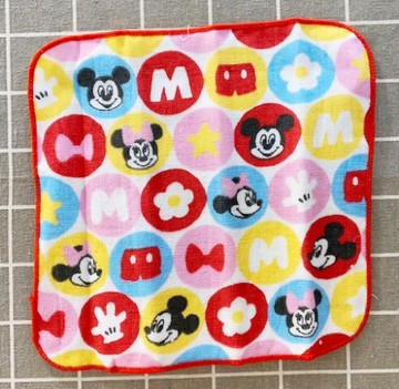 【震撼精品百貨】Micky Mouse_米奇/米妮 ~迪士尼紗布手帕/方巾-英文#39395