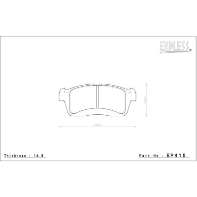 エンドレス ブレーキパッド  フロント ムーヴコンテ